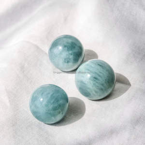 Esfera de Aguamarina Natural, Bola de Cristal Pulida, Piedra Preciosa Curativa, Venta al por Mayor - Product Image 3