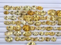 Citrine naturelle facettée, lot de pierres précieuses, cristal de guérison, citrine facettée, pierre précieuse pour la fabrication de bijoux, citrine de qualité supérieure