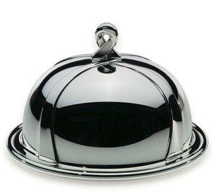 Beurrier en aluminium exquis avec accents vintage et finition brillante Parfait pour les assiettes à beurre au fromage de salle à manger chic - Product Image 3