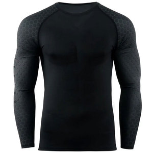 Camiseta de compresión Rash Guard de nuevo diseño, tela duradera, perfecta para MMA, BJJ, grappling y entrenamiento físico. - Product Image 1