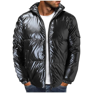 Veste d'été à col mandarin unisexe personnalisée imperméable et rembourrée mince bulle matelassée à l'avant OEM pour l'extérieur - Product Image 4