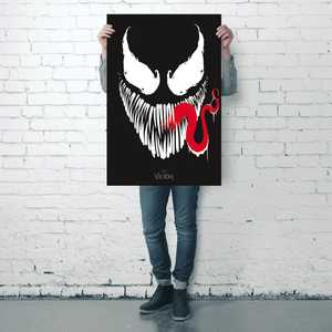 Poster au design minimaliste Marvel Comics - Visage de Venom - Product Image 2