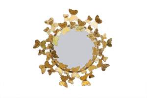 Papillons, décoration créative, miroir mural encadré, accessoires décoratifs modernes pour la maison, miroir mural, miroir réflecteur, en vente - Product Image 2