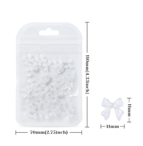 Lot de 30 breloques pour ongles en ruban <span class=keywords><strong>blanc</strong></span> Pièces coréennes Nail Art <span class=keywords><strong>noir</strong></span> Décoration Kawaii Accessoires de manucure Fournitures en argile polymère - Product Image 3