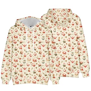 Jersey de algodón 100% de alta calidad, sudaderas con capucha transpirables de primera calidad para mujer, sudaderas con capucha con hombros caídos personalizadas con estampado 3D - Product Image 6