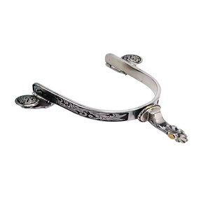 Espuelas de caballo occidentales de acero inoxidable al por mayor 2025 para venta en línea equipo esencial para montar a caballo - Product Image 5