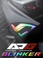 Sistem Lampu Depan Sepeda Motor AJ LIGHT DESIGN AJ6-TULS Cygnusx Buatan Taiwan Berkualitas Tinggi Lampu Indikator Sinyal Belok LED 2
