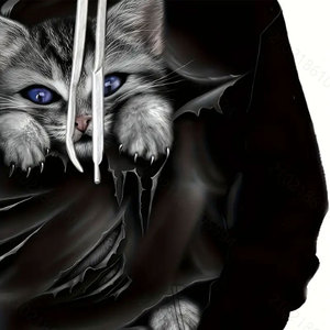 เสื้อฮู้ดผู้ชายคอลเลกชั่นผ้าคอตตอนผสมสกรีน - Product Image 5