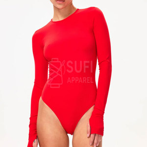 ชุดบอดี้สูทผู้หญิงแบบลำลองสำหรับฤดูใบไม้ผลิและฤดูหนาว ผ้าเนื้อนุ่ม ยืดหยุ่น ระบายอากาศได้ดี แห้งเร็ว ดีไซน์หรูหราทันสมัย ชุดแบบชิ้นเดียว สวมใส่สบาย - Product Image 2