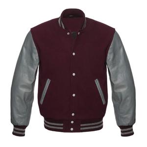 High Street toutes les tailles hommes femmes enfants veste universitaire en cuir véritable Bomber CollegeBaseballjacket pour hommes livraison DDP - Product Image 1
