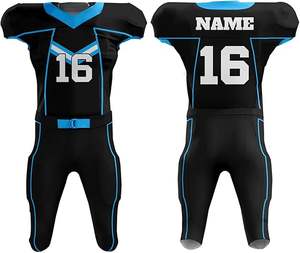 Conjunto de ropa deportiva transpirable de uniforme de fútbol americano de tendencia superior con impresión de sublimación deportiva en tela de poliéster - Product Image 1