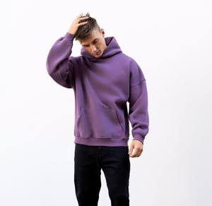 Venta al por mayor más vendidos de manga larga de talla grande Jogging Wear Hombres Sudaderas Streetwear Sudadera con capucha transpirable para hombres - Product Image 3