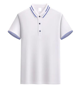 Maillots d'été pour hommes sur mesure pour polos à séchage rapide à manches courtes respirants rayés tricotés à boutons brodés Golf - Product Image 5