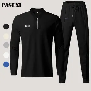 PASUXI 2023 Spring And Autumn Hip Hop Trend Two Piece Sets Ropa De Hombre Long-Sleeve Trousers Sports Casual Sets
