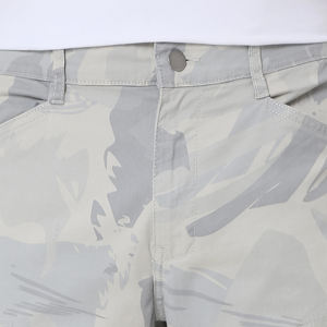 Pantalon cargo décontracté pour homme, taille haute, avec cordon de serrage, poches, design léger - Product Image 2