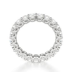 Anillo de boda de Moissanite Eternity de corte para mujer para aniversario, cumpleaños, compromiso, boda, aniversario único, anillo de regalo de cumpleaños - Product Image 2