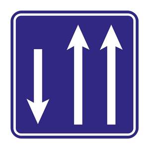 Panneau de signalisation routière réfléchissant B-50a en acier et aluminium avec marquage routier LED - Product Image 3