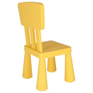 Silla Infantil de Plástico Amarillo Resistente WELL HOME, 38x35x67 cm, Asiento Cómodo y Seguro - Product Image 6