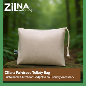 Borsa da Toilette Zilena Fairtrade, Pochette Sostenibile per Accessori, Accessorio Ecologico - Product Image 3