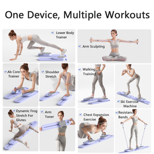 Reformador <span class=keywords><strong>de</strong></span> Pilates portátil, entrenador <span class=keywords><strong>de</strong></span> placa Abdominal multifuncional, diseño silencioso antideslizante, <span class=keywords><strong>maestros</strong></span> <span class=keywords><strong>de</strong></span> muslo para Fitness en el hogar - Product Image 2