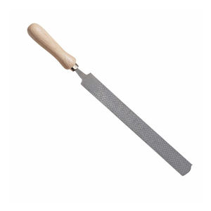 Cuchillo raspador profesional para pezuñas de caballo, acero con alto contenido de carbono, 350 mm, lima de doble cara para recortar, herramienta de herrador, mango, instrumento veterinario - Product Image 3