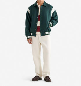 แจ็คเก็ตพัฟเฟอร์หนังปักลายกันน้ำแบบสั่งทำขายส่งปี 2026 สไตล์ไฮสตรีทสำหรับผู้ชายไซส์ใหญ่ - Product Image 5