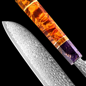 Venta al por mayor pedidos a granel personalizados OEM ODM servicio cuchillo Damasco acero cocina cuchillos hoja afilada profesional pelar fruta cuchillo - Product Image 3