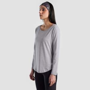 Camiseta Heather Grey Sin Costuras, Transpirable, Estilo Casual, Ropa Deportiva - Product Image 3
