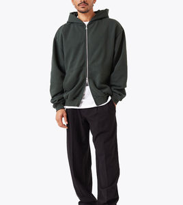 Sudadera con capucha y cremallera para hombre, informal, moderna, de forro polar suave, manga larga, para exteriores, invierno, estilo urbano, uso diario, cómoda, estilo activo y moderno - Product Image 6