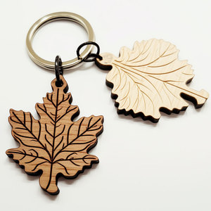 Regalos baratos eco amigable recuerdo logotipo personalizado llavero de madera para grabado láser - Product Image 6