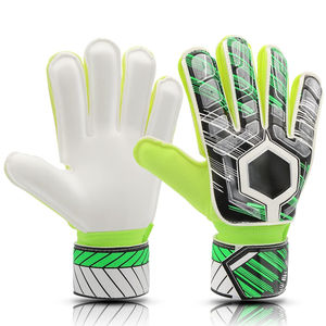 Gants de gardien de but de football en cuir respirant, ajustables, à doigts complets, pour l'entraînement, l'échauffement, ajustement sécurisé, contrôle facile - Product Image 1