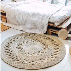 Chất lượng cao dệt thảm và thảm từ vật liệu tự nhiên cỏ biển nước lục bình đay cho phòng khách phòng ngủ nội thất - Product Image 5