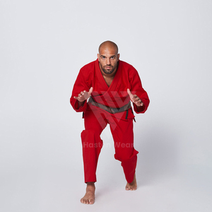 Cinturón de cintura ajustable de manga larga para hombres y mujeres más vendidos, conjuntos de uniformes de Judo, jerséis y pantalones holgados hasta el tobillo - Product Image 4