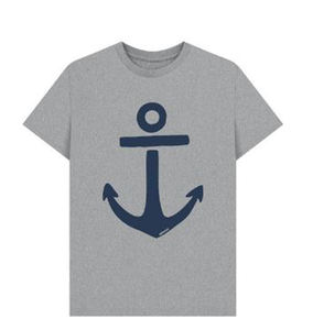 Vente en gros T-shirts en jersey de coton imprimés de qualité supérieure Anchor Regular Fit pour hommes Logo et couleur de marque personnalisés - Product Image 1