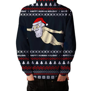 2025 New Arrival Unisex Plus Size Polyester Men <b>Hoodies</b> Oversized 3D <b>Christmas</b> Logo Sublimation Print XS Hooded Pocket Designs - Product Image 4