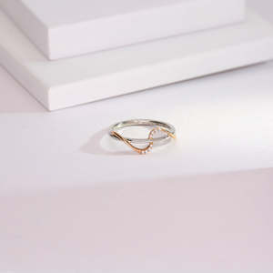 18K Gold Plated <b>Silver</b> Cluster <b>Ring</b> for Women-Trendy <b>Solitaire</b> Inlay Number <b>Ring</b> - Product Image 1