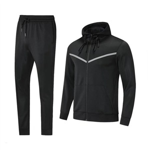 ชุดวอร์มกีฬาของผู้ชายชุดวิ่งแบบกำหนดเองมีฮู้ดสีพื้นระบายอากาศได้ดีชุดวิ่งตามสั่งสำหรับฤดูหนาว - Product Image 1