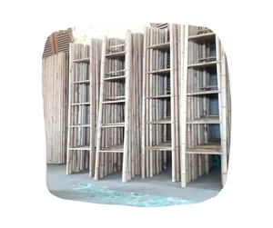 Échelles en bambou de bonne qualité et de prix 100% naturel fabriqué au Vietnam utilisé pour décorer une seule ligne droite - Product Image 1