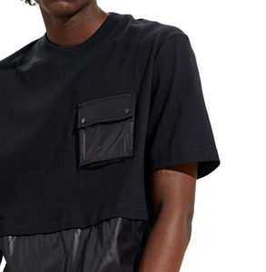 T-shirt blanc large Boxy de haute qualité T-shirt en coton lourd T-shirt surdimensionné noir blanc pour hommes - Product Image 3