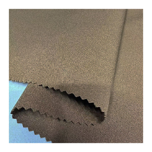 Tissu spandex polyester extensible de couleur unie personnalisée pour vêtements 200gsm coton sergé tricoté biologique teint en sergé - Product Image 4