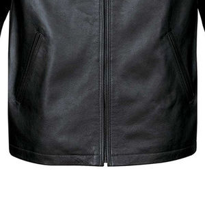 Chaqueta de cuero con cremallera informal para hombre de otoño e invierno, ropa de hombre, chaqueta de moda de cuero de manga larga delgada, chaqueta de motocicleta - Product Image 5