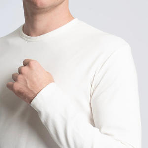 Light Weight <b>Long</b> Sleeve Round Neck <b>T</b> <b>Shirt</b> Cotton Custom Logo <b>Men</b> <b>Long</b> Sleeve Crew Neck Tee - Product Image 6