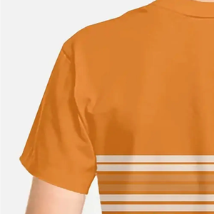 T-shirt pour enfants Ensemble de shorts T-shirt pour enfants Couleur Coton Bébé T-shirt en coton biologique naturel à manches longues pour enfants - Product Image 3