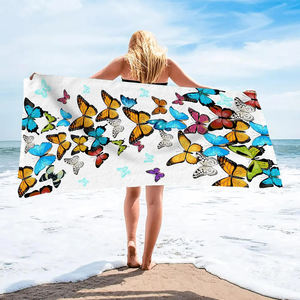 Toalla de Playa de Lujo 100% Algodón, Secado Rápido, Diseño Personalizado, Estampado a Cuadros, Alta Calidad, Mejores Fabricantes, Venta al por Mayor - Product Image 3