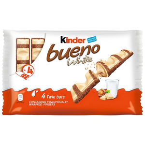 Barres de chocolat blanc Kinderr Bueno avec garniture crémeuse et gaufrette croustillante, en palettes de 72 unités, quantités complètes pour les distributeurs - Product Image 5