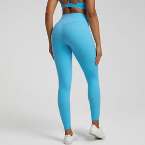 กางเกงขาสั้นเอวสูงสำหรับผู้หญิงกางเกงรัดรูปยกกระชับบั้นท้ายสำหรับใส่เล่นโยคะ - Product Image 2