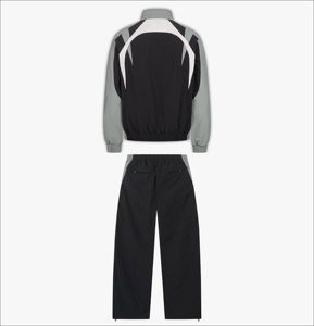 Reflective Windbreaker Tracksuit 2 Piece Nylon Streetwear Windbreaker Jacket and Windbreaker <b>Trouser</b> Set with Custom Design - Product Image 2