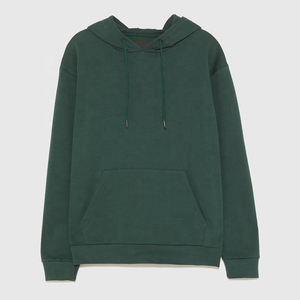 Pull uni en coton peigné personnalisé pour homme, sweat-shirt à capuche de qualité supérieure - Product Image 4