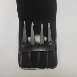 Lot de 4 instruments de beauté de qualité médicale de haute qualité Pince à sourcils professionnelle Pointes inclinées en acier inoxydable - Product Image 6