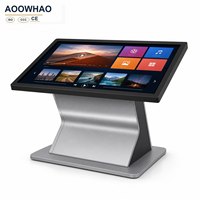 AOOWHAO OEM ODM Kiosco Interactivo de Autoservicio con Pantalla Táctil de 21.5-65 Pulgadas, Máquina de Consultas Todo en Uno para Restaurantes, Bibliotecas y Hospitales